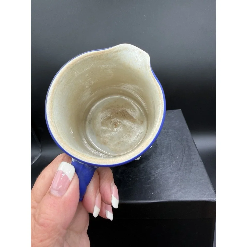 💙 Wedgwood Cobalt Blue Jasperware 24oz Trojan Jug/Pitcher 🏺✨ Rare Collectible